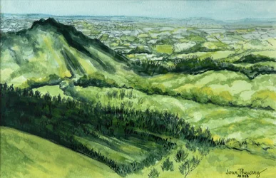 Blick von Sue au Mai, Limousin, Frankreich, 2010